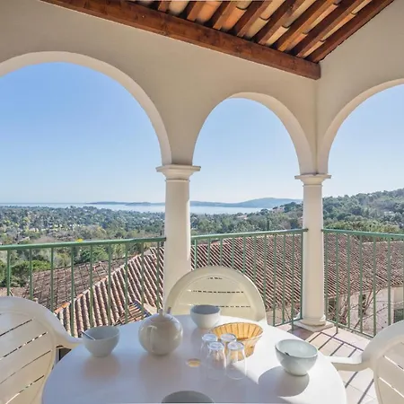 Aux Restanques Du Golfe De St Tropez - Maeva - 4 Personnes 1 Climatise Terrasse Vue Mae-4506 Appartement Grimaud